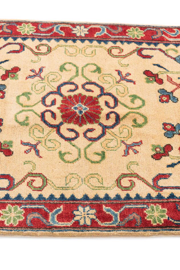 Detail image of 2' 8 x 4' 2 Hand Knotted Kazak Rug