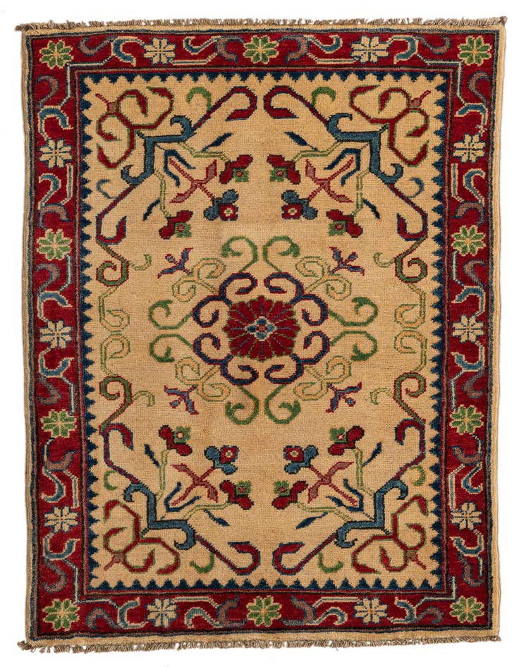 Detail image of 2' 8 x 4' 2 Hand Knotted Kazak Rug