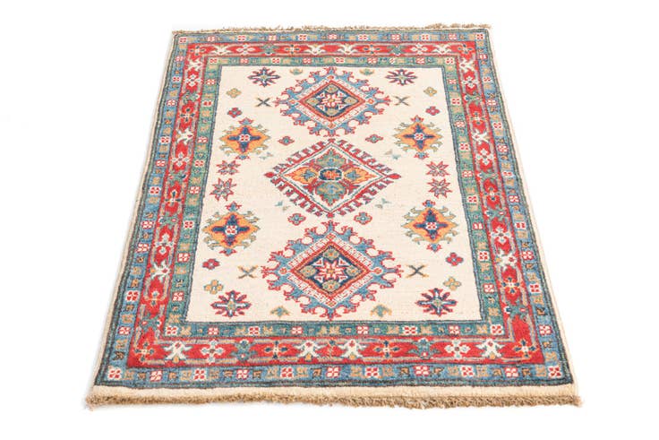 Detail image of 2' 8 x 4' 2 Hand Knotted Kazak Rug