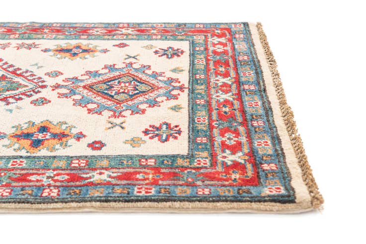Detail image of 2' 8 x 4' 2 Hand Knotted Kazak Rug