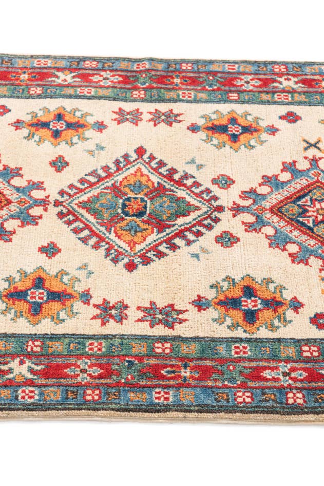 Detail image of 2' 8 x 4' 2 Hand Knotted Kazak Rug