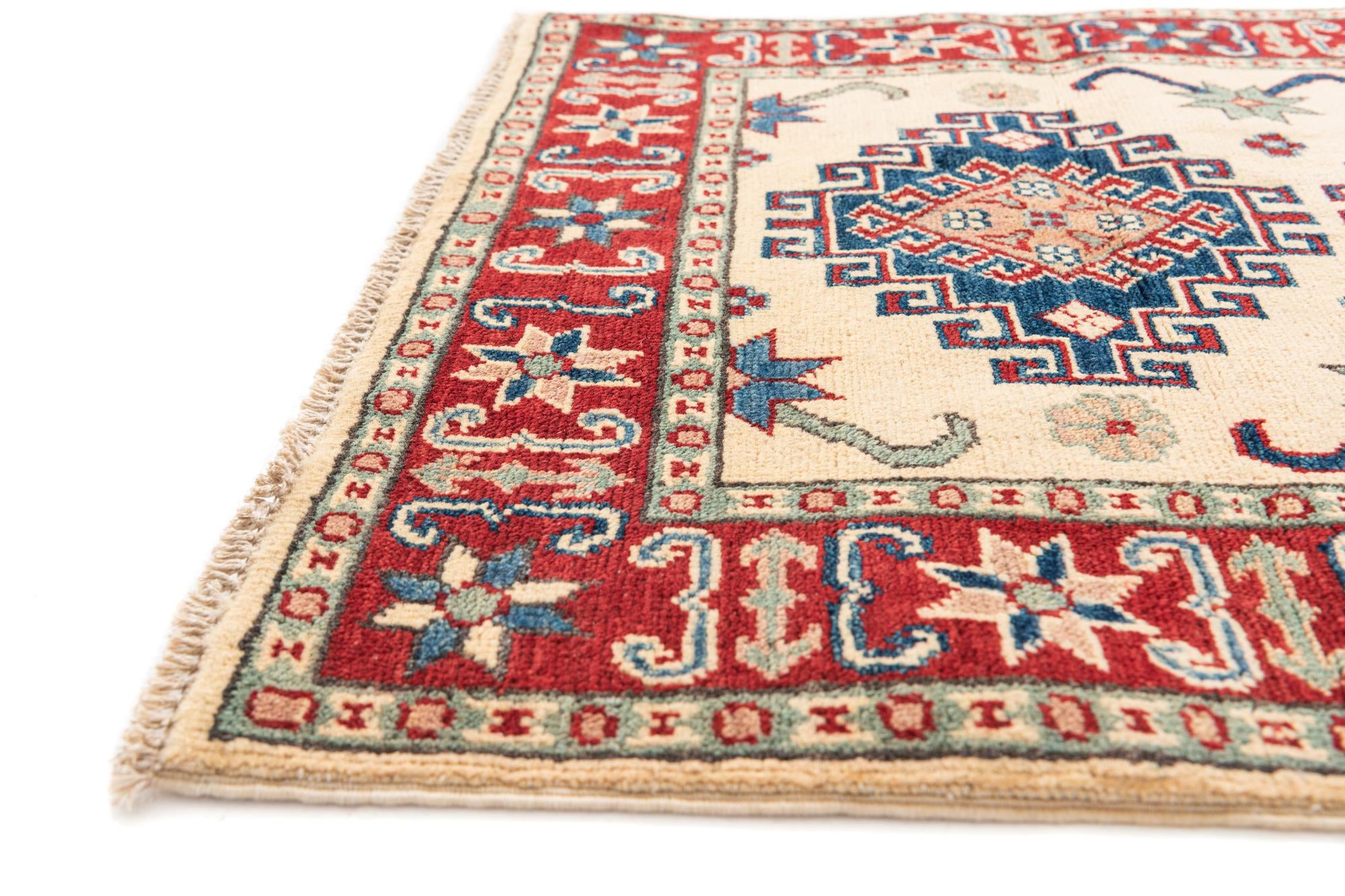 2' 10 x 4' 2 Hand Knotted Kazak Rug
