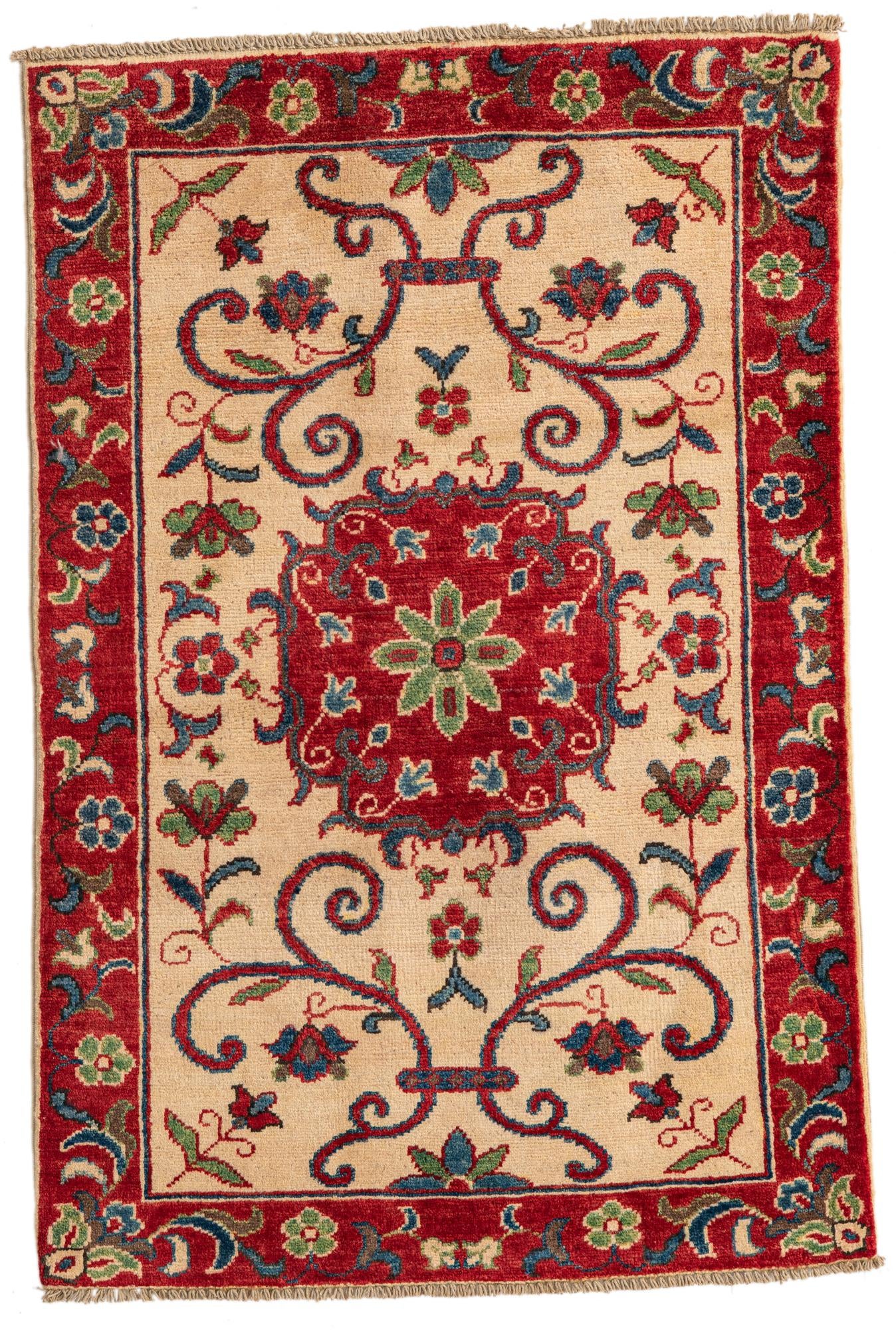 2' 8 x 4' Hand Knotted Kazak Rug