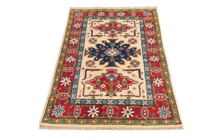 Detail image of 2' 9 x 4' 2 Hand Knotted Kazak Rug
