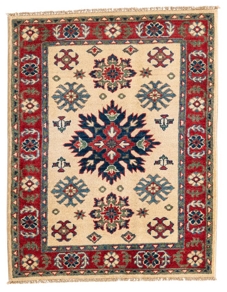 Detail image of 2' 9 x 4' Hand Knotted Kazak Rug