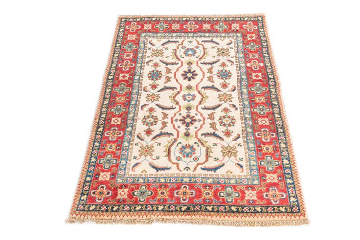 Detail image of 2' 8 x 4' 1 Hand Knotted Kazak Rug