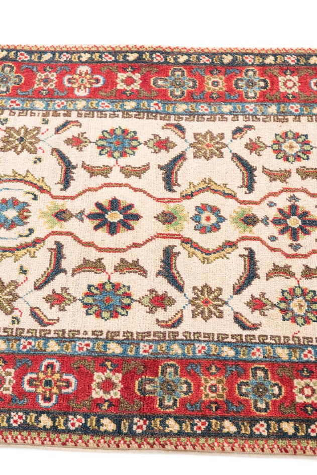 Detail image of 2' 8 x 4' 1 Hand Knotted Kazak Rug