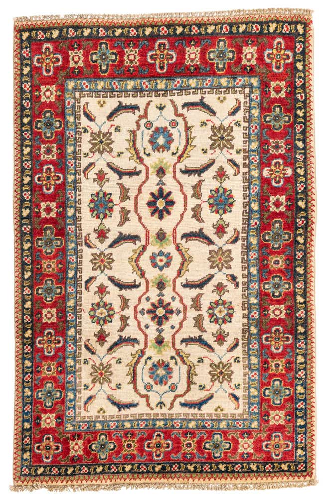 2' 8 x 4' 1 Hand Knotted Kazak Rug