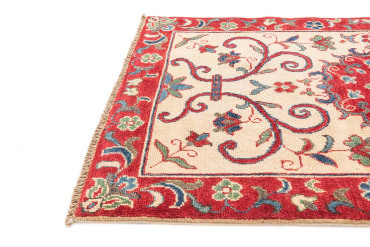 Detail image of 2' 8 x 3' 10 Hand Knotted Kazak Rug