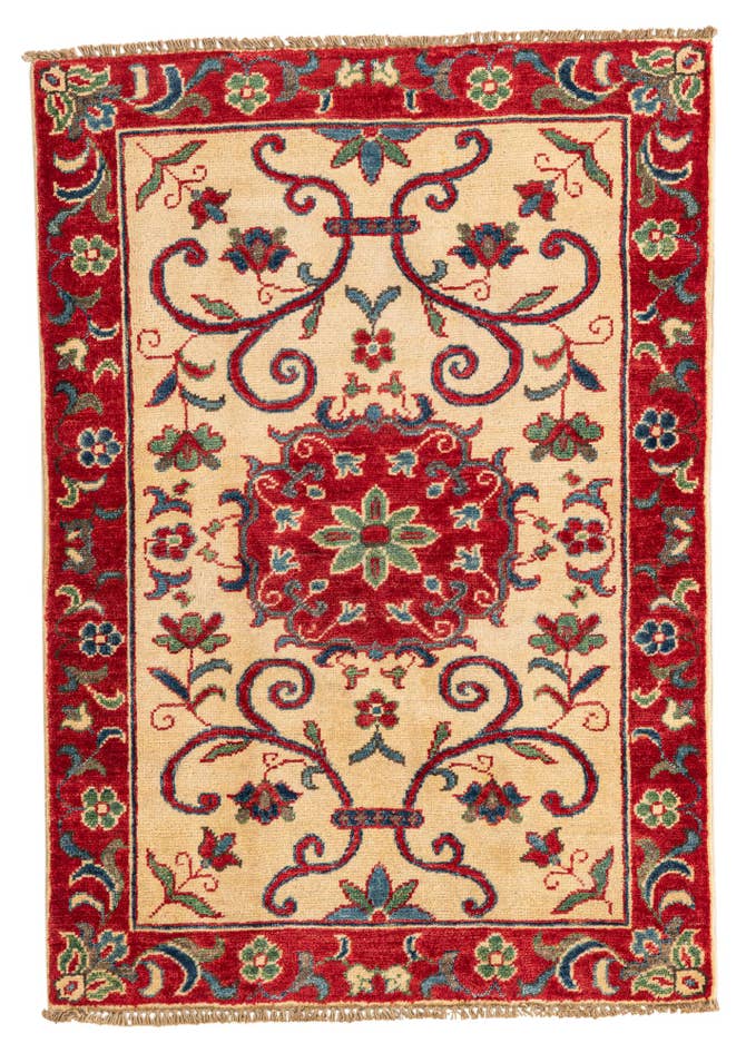 Detail image of 2' 8 x 3' 10 Hand Knotted Kazak Rug