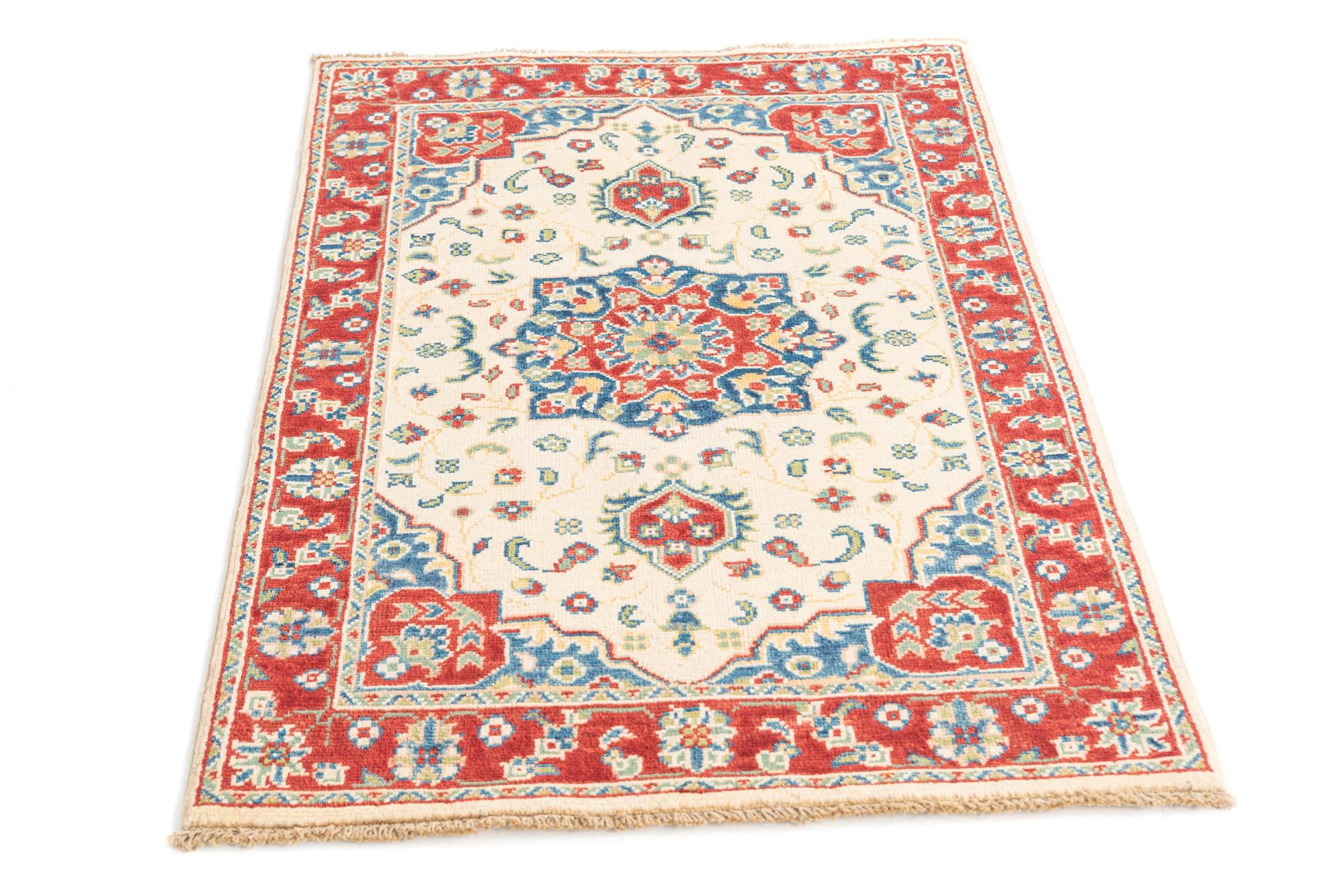 2' 8 x 4' 1 Hand Knotted Kazak Rug