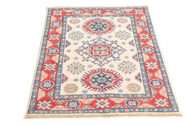 Detail image of 2' 8 x 4' Hand Knotted Kazak Rug