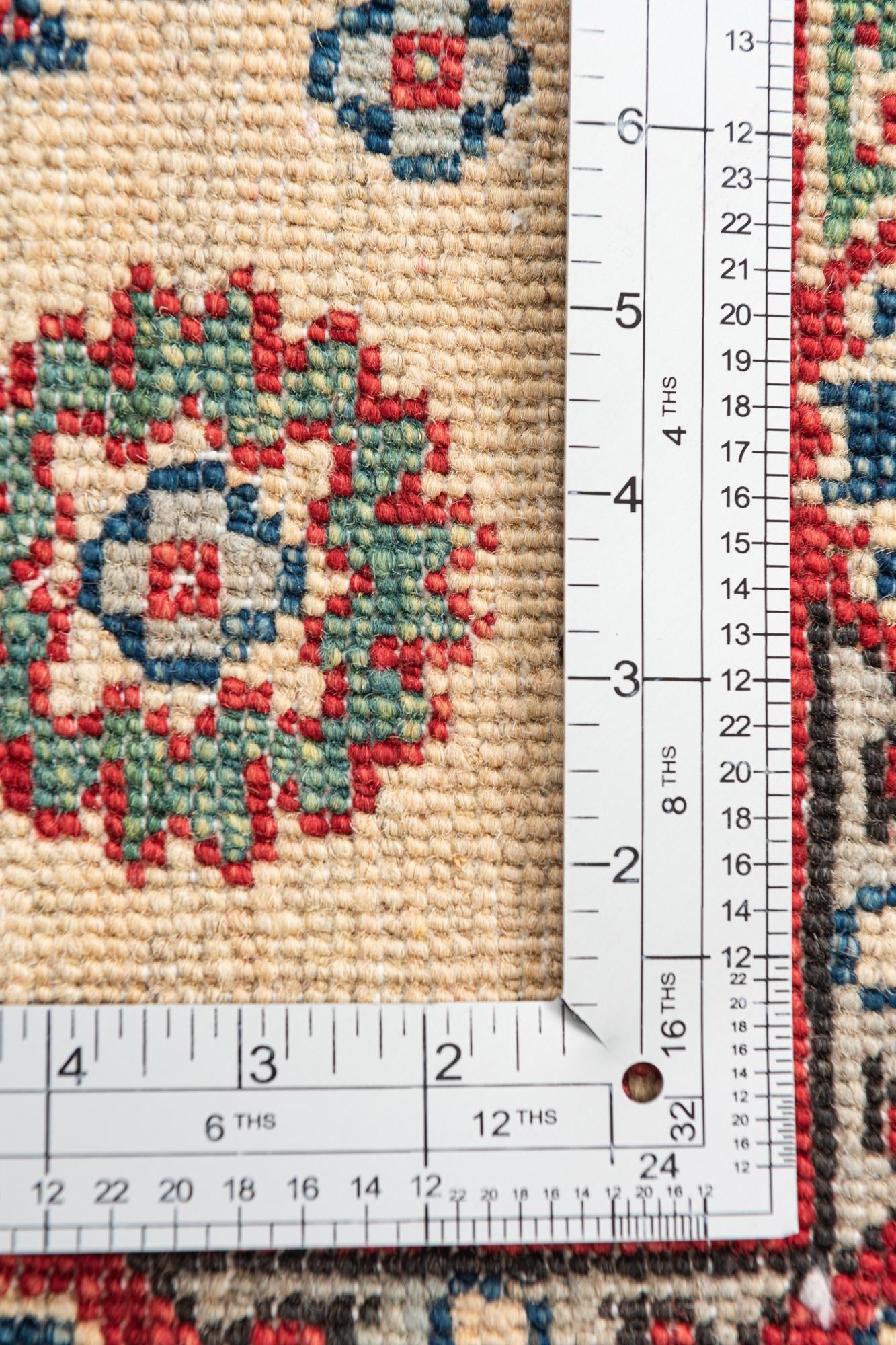 2' 8 x 4' Hand Knotted Kazak Rug