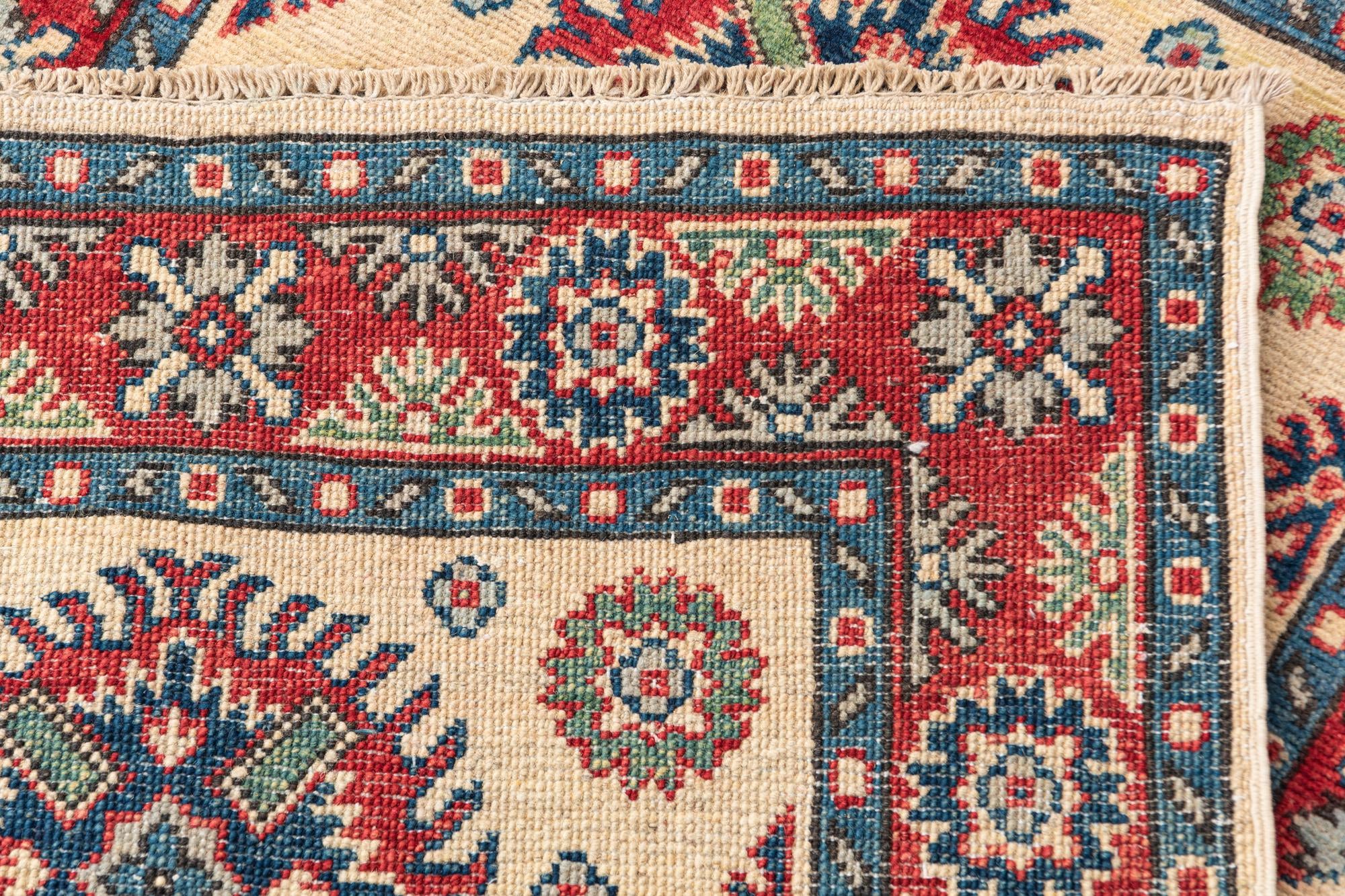 2' 8 x 4' Hand Knotted Kazak Rug