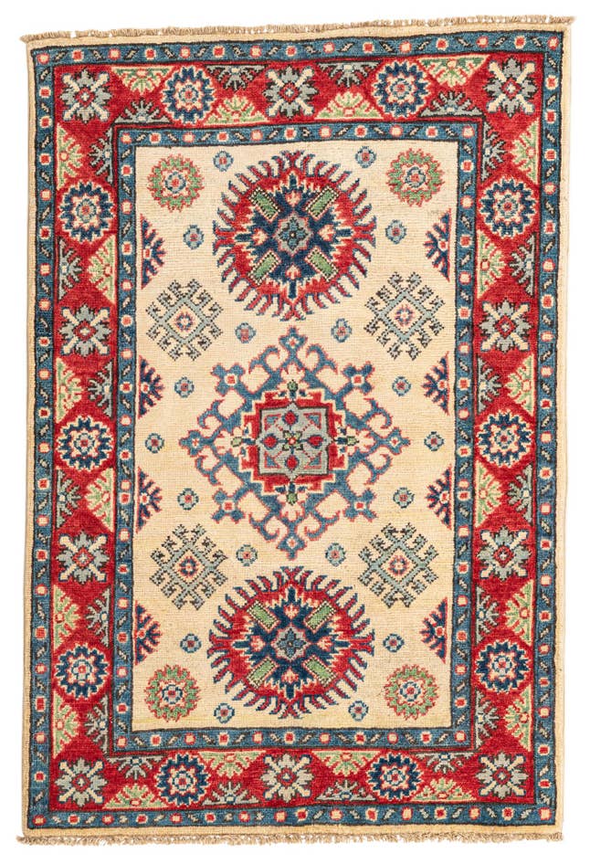 Detail image of 2' 8 x 4' Hand Knotted Kazak Rug
