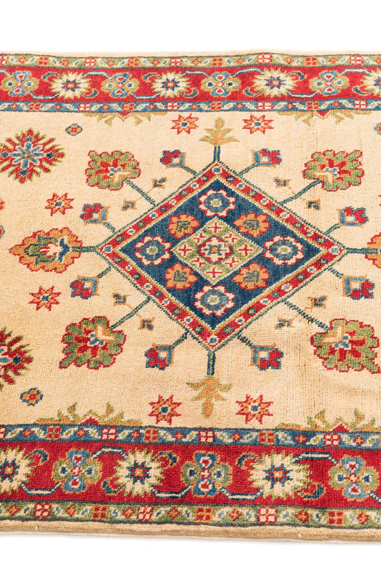 95cm x 150cm anudado a mano Kazak Alfombra