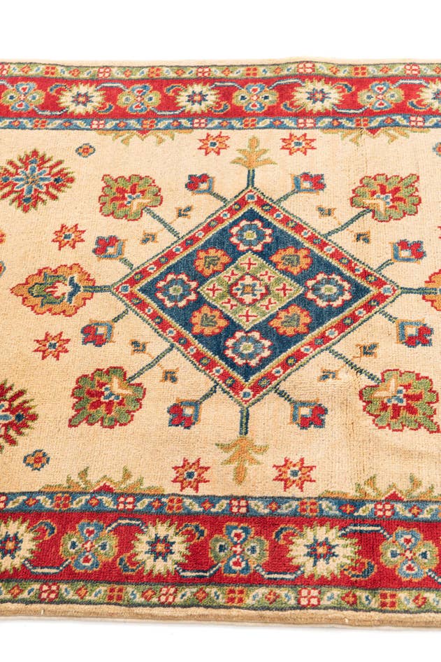 Detail image of 3' 1 x 5' Hand Knotted Kazak Rug