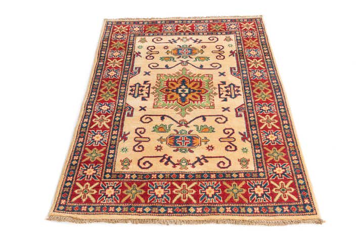 3' 5 x 4' 3 Hand Knotted Kazak Rug