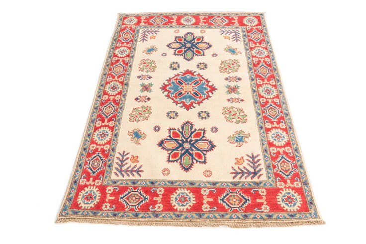 Detail image of 3' 4 x 5' 1 Hand Knotted Kazak Rug