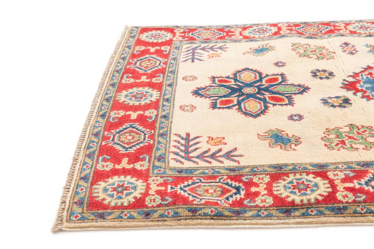 Detail image of 3' 4 x 5' 1 Hand Knotted Kazak Rug
