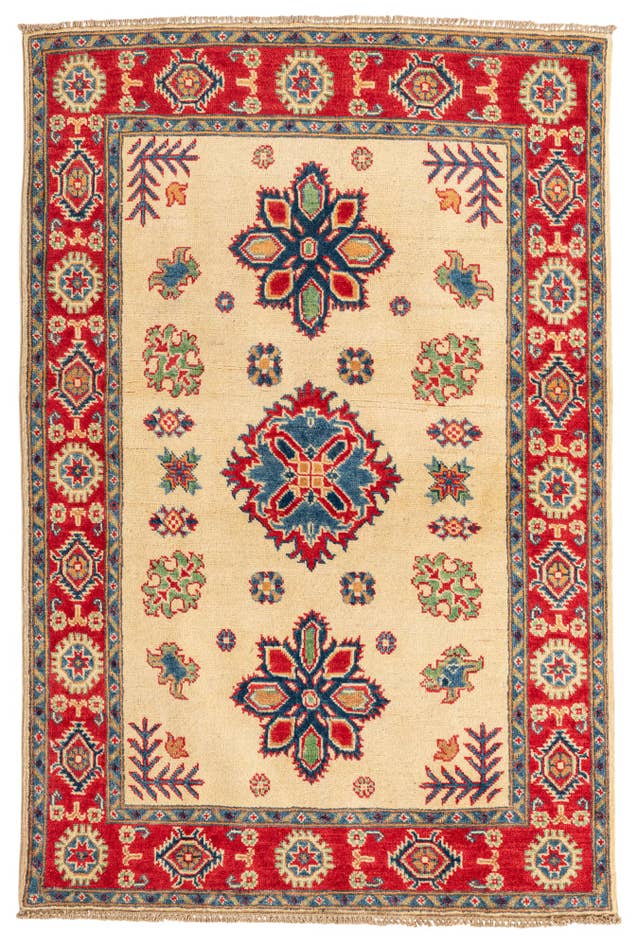 Detail image of 3' 4 x 5' 1 Hand Knotted Kazak Rug