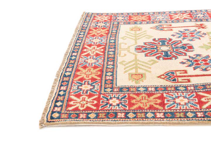 3' 3 x 4' 10 Hand Knotted Kazak Rug
