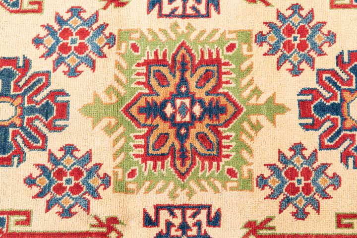 3' 3 x 4' 10 Hand Knotted Kazak Rug