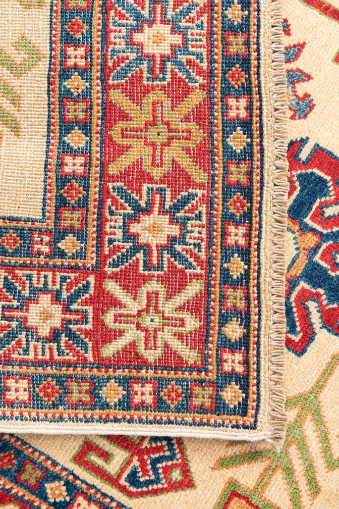 3' 3 x 4' 10 Hand Knotted Kazak Rug