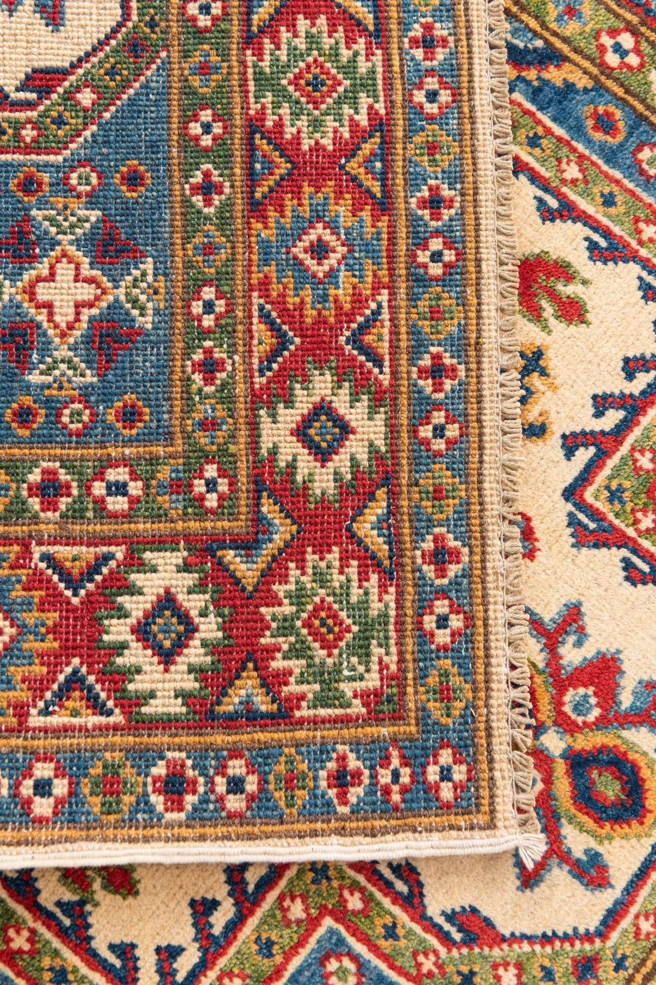 3' 4 x 5' 2 Hand Knotted Kazak Rug