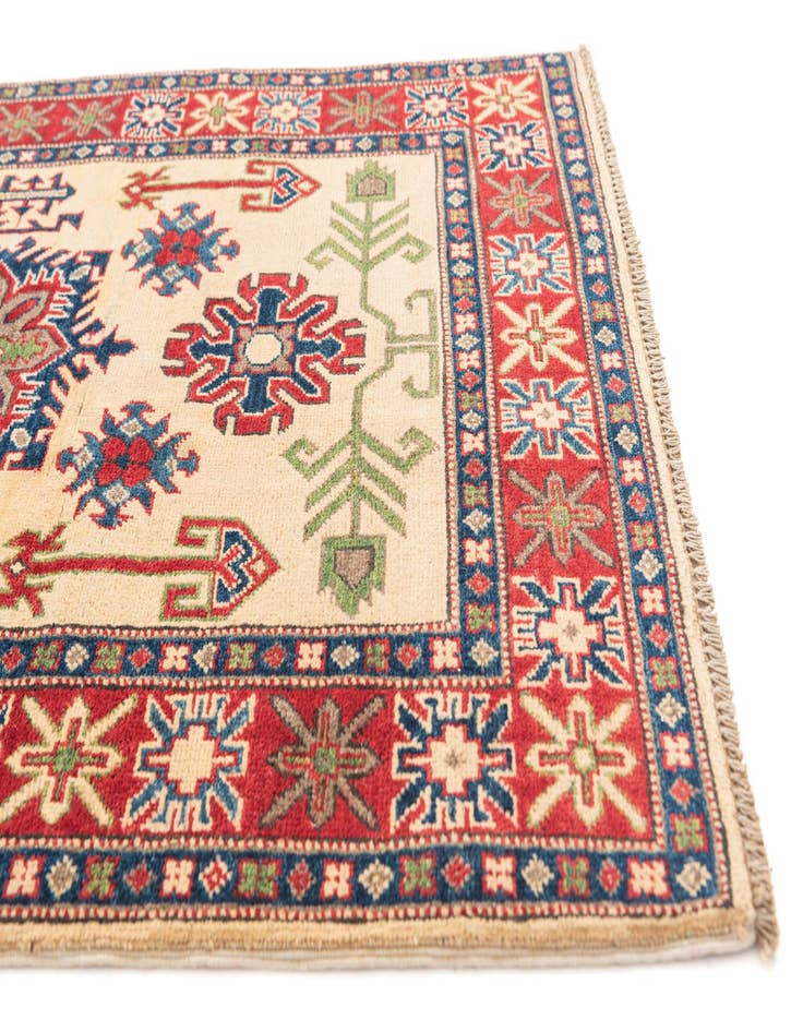 Detail image of 3' 4 x 5'  Hand Knotted Kazak Rug