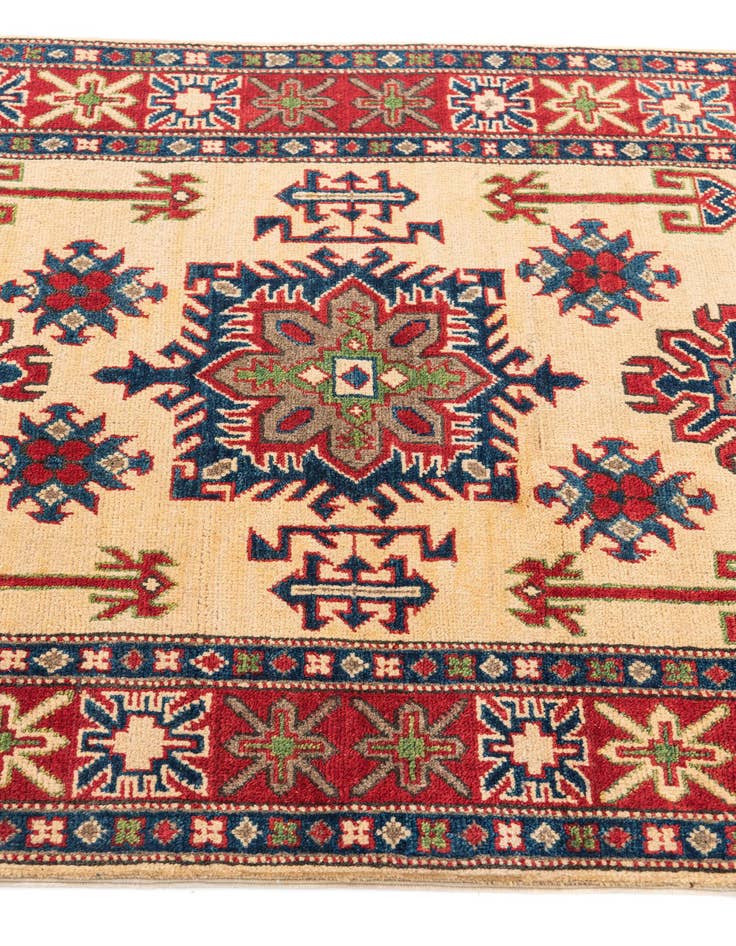 Detail image of 3' 4 x 5'  Hand Knotted Kazak Rug