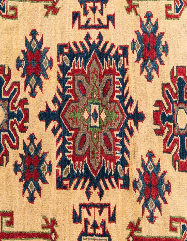 Detail image of 3' 4 x 5'  Hand Knotted Kazak Rug