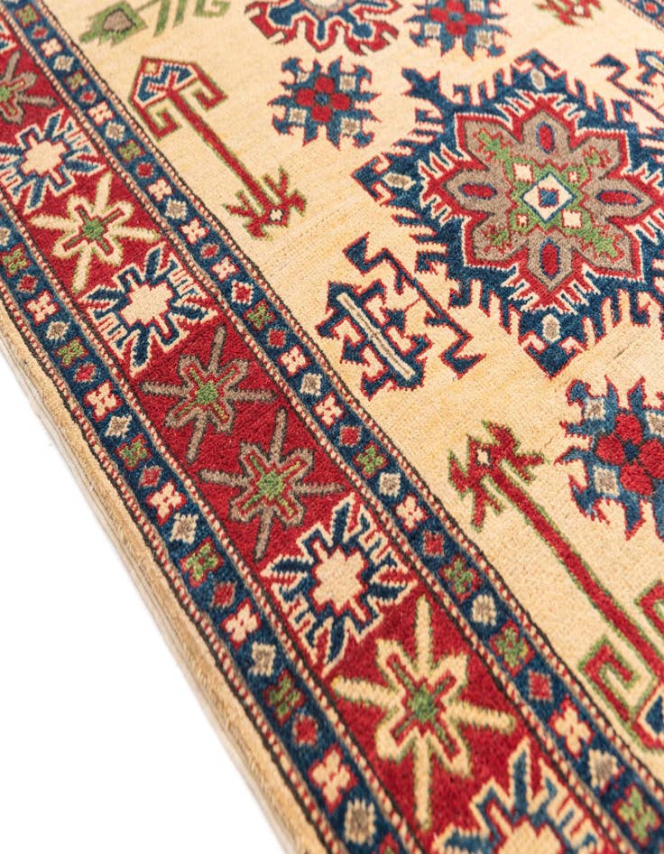 Detail image of 3' 4 x 5'  Hand Knotted Kazak Rug