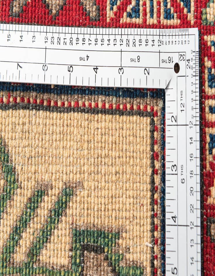 Detail image of 3' 4 x 5'  Hand Knotted Kazak Rug