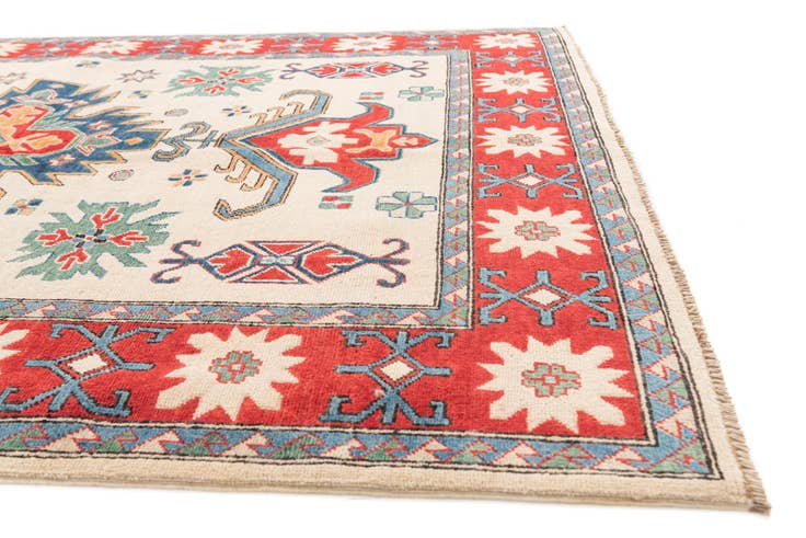 Detail image of 5' 7 x 7' 7 Hand Knotted Kazak Rug