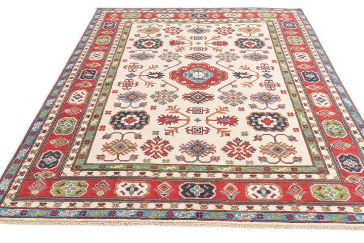 Detail image of 5' 9 x 7' 10 Hand Knotted Kazak Rug