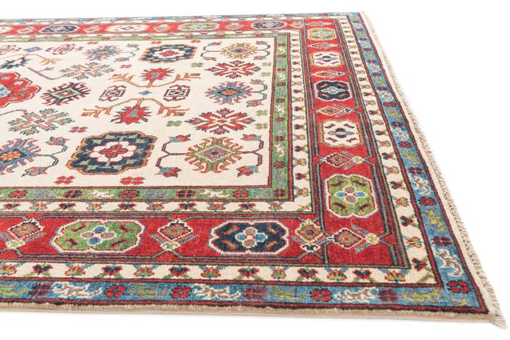 Detail image of 5' 9 x 7' 10 Hand Knotted Kazak Rug