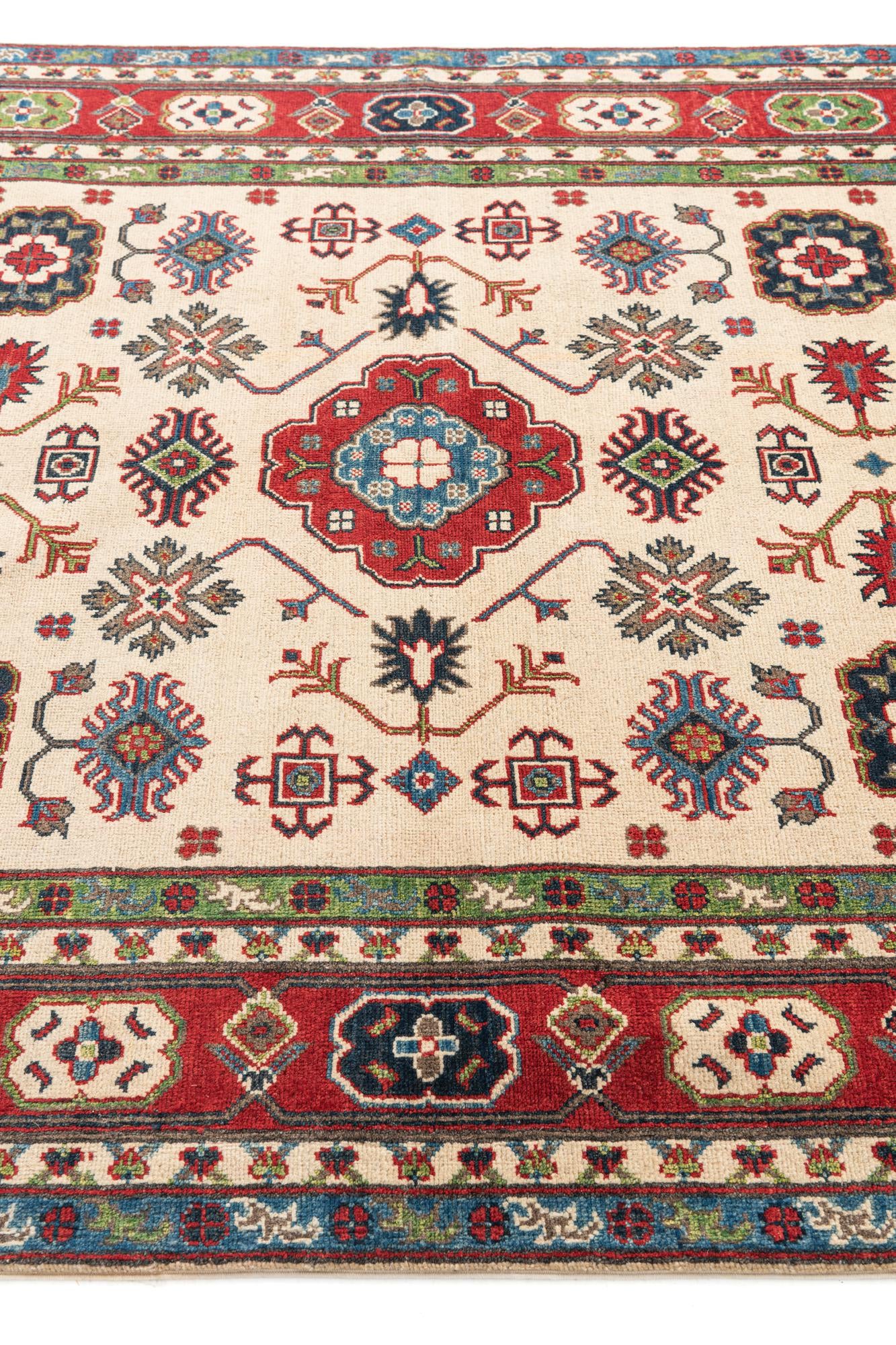 5' 9 x 7' 10 Hand Knotted Kazak Rug