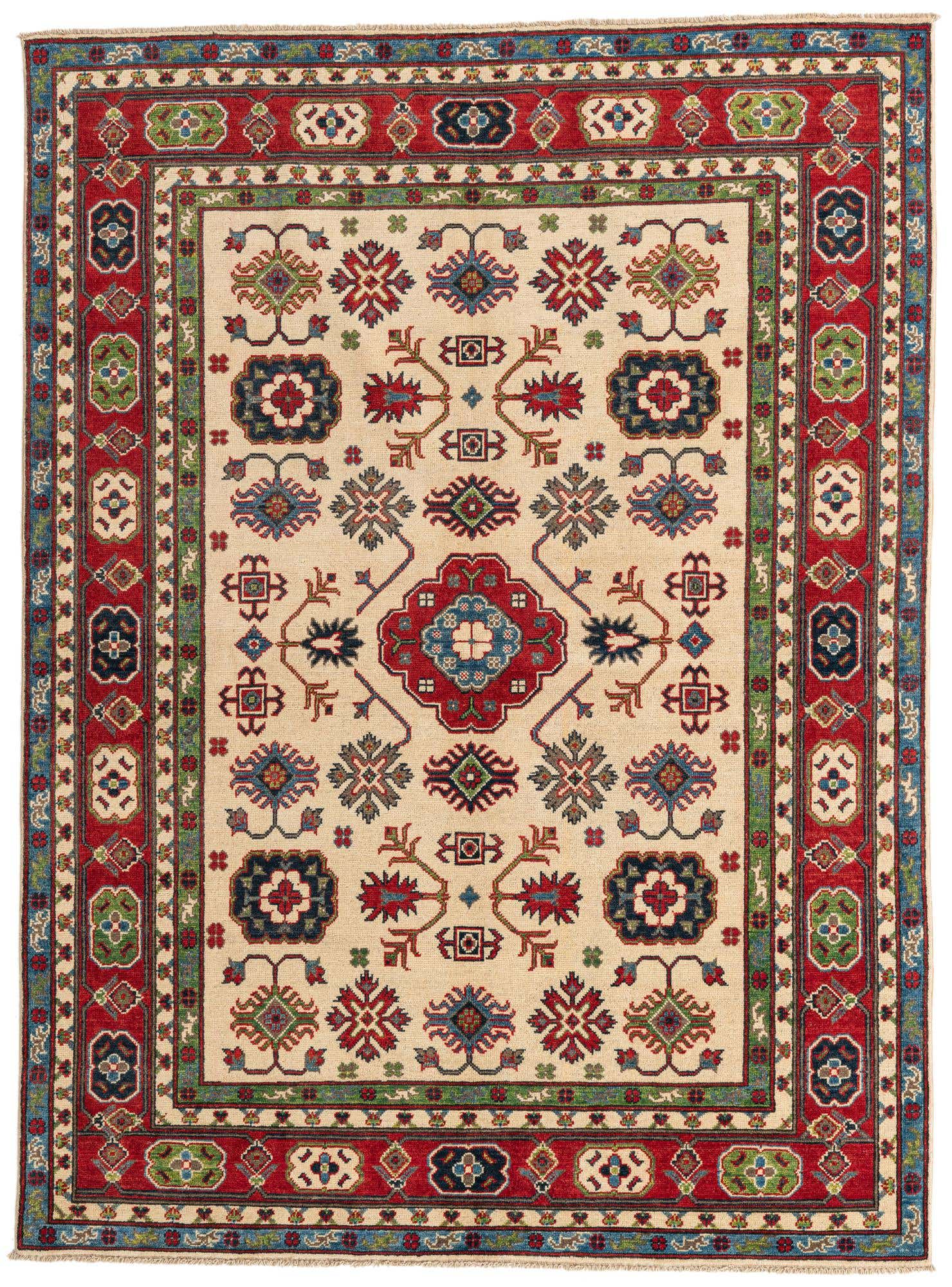 5' 9 x 7' 10 Hand Knotted Kazak Rug