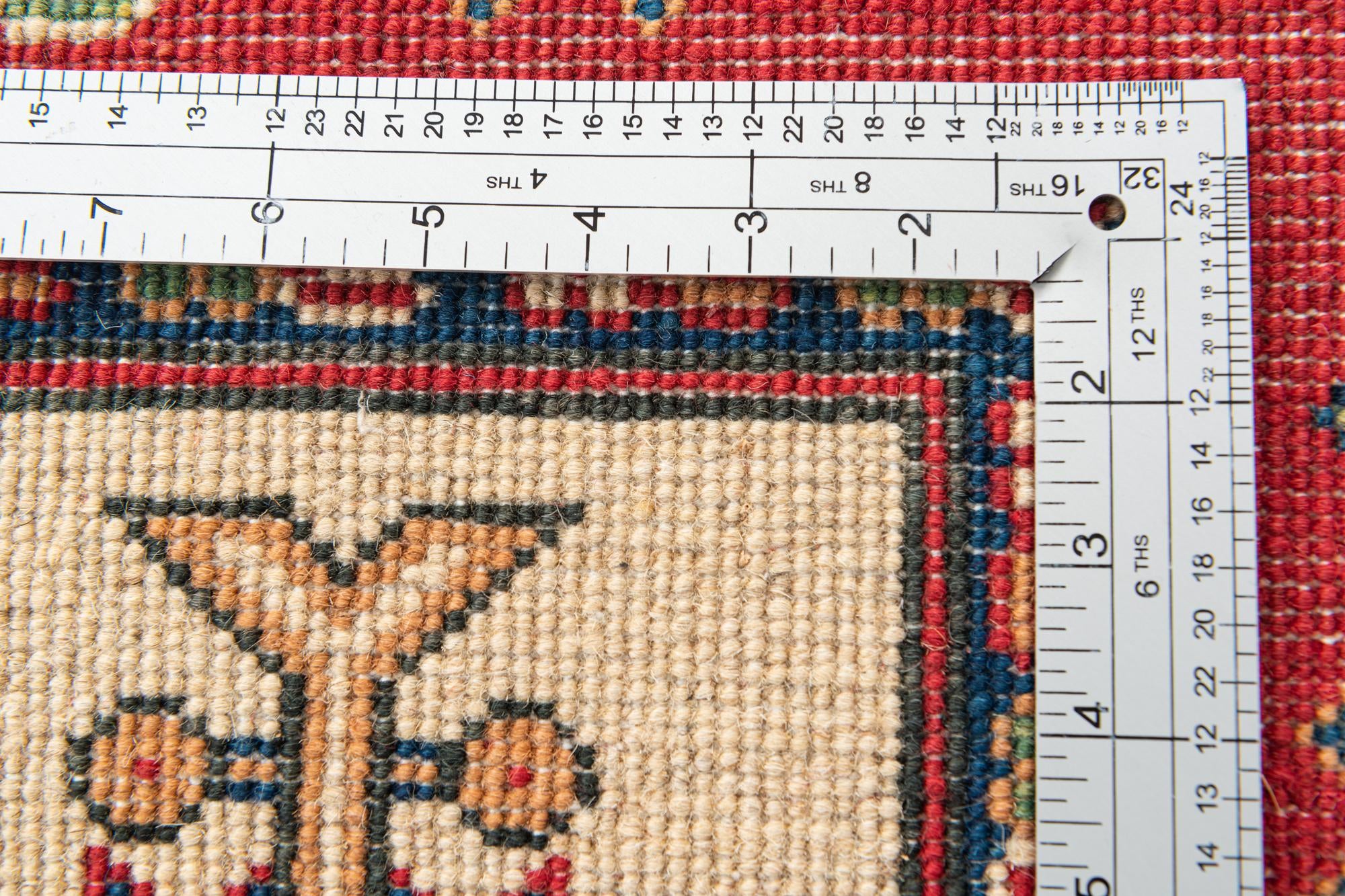5' 9 x 8' Hand Knotted Kazak Rug