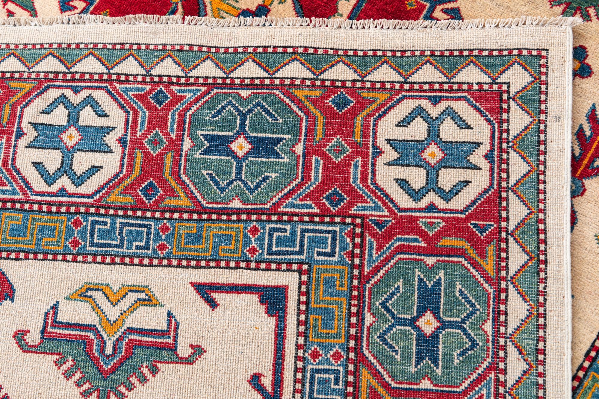 6' 6 x 9' 5 Hand Knotted Kazak Rug