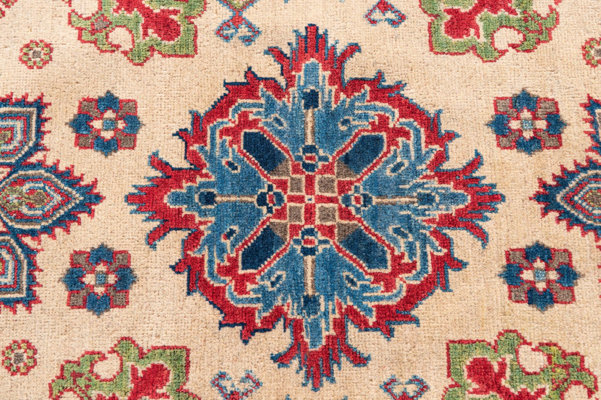 3' 10 x 6' 1 Hand Knotted Kazak Rug
