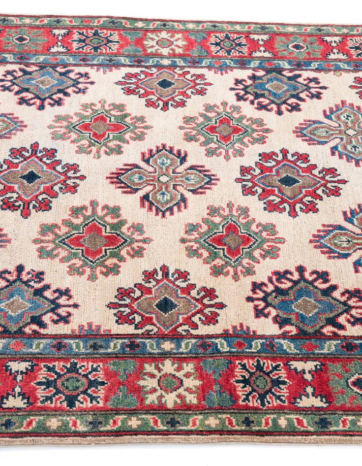 Detail image of 4' 1 x 6' 1  Hand Knotted Kazak Rug