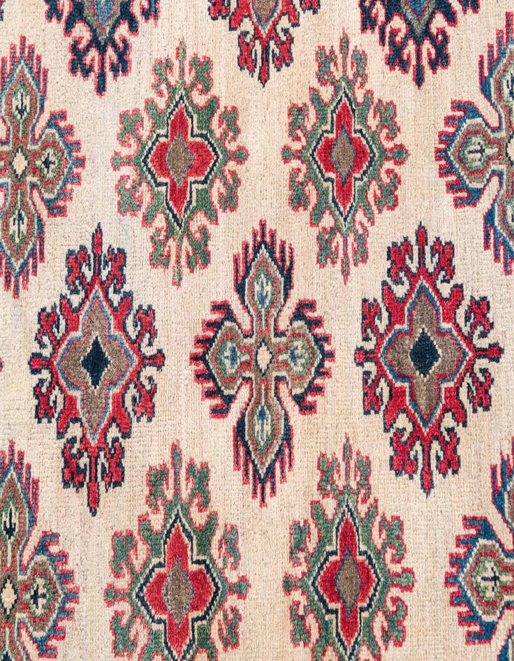Detail image of 4' 1 x 6' 1  Hand Knotted Kazak Rug