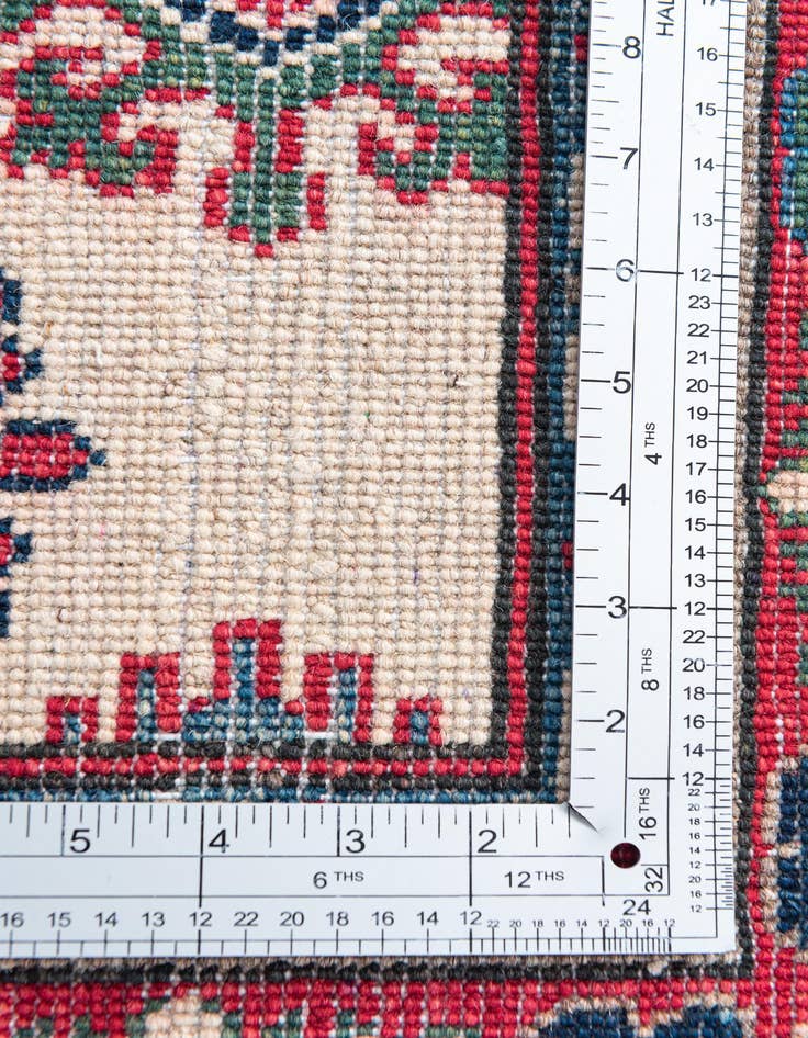 Detail image of 4' 1 x 6' 1  Hand Knotted Kazak Rug