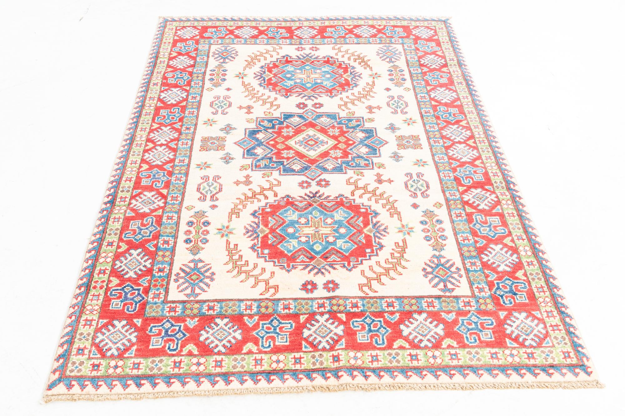 4' 2 x 6' Hand Knotted Kazak Rug