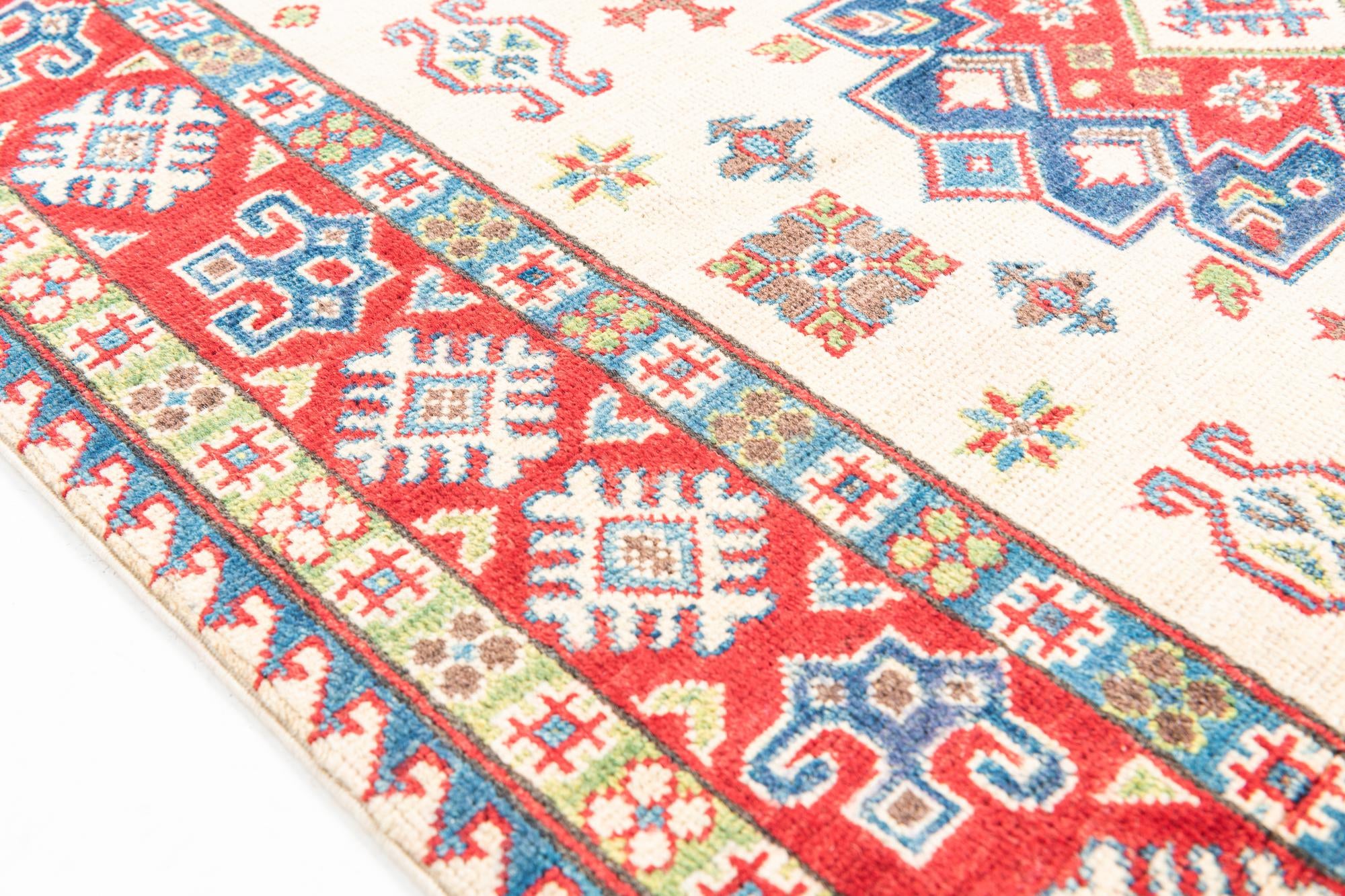 4' 2 x 6' Hand Knotted Kazak Rug