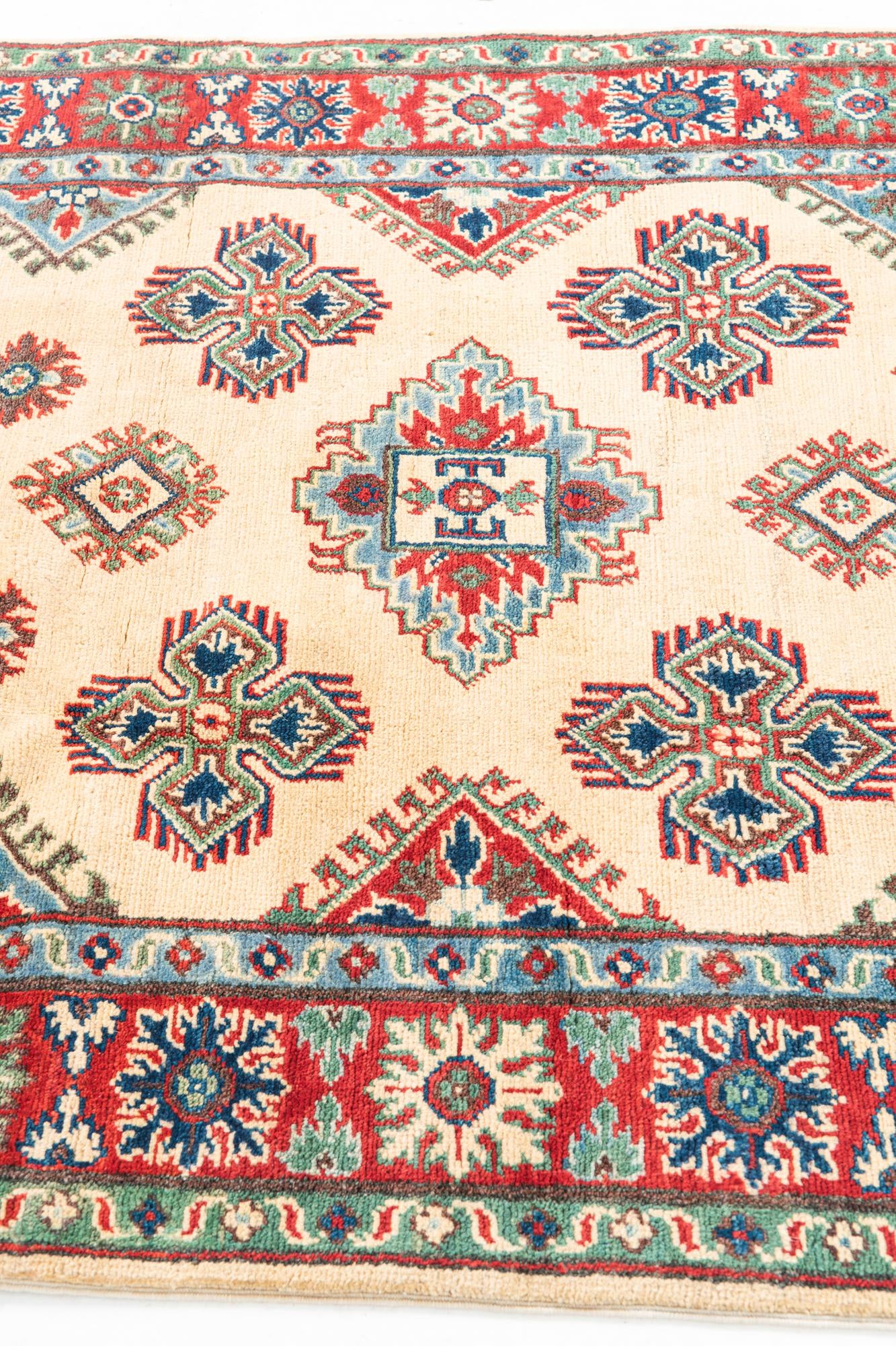 4' x 6' 2 Hand Knotted Kazak Rug