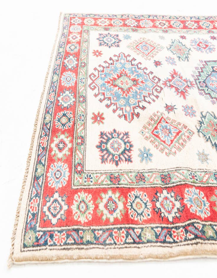 Detail image of 4' x 6' Hand Knotted Kazak Rug