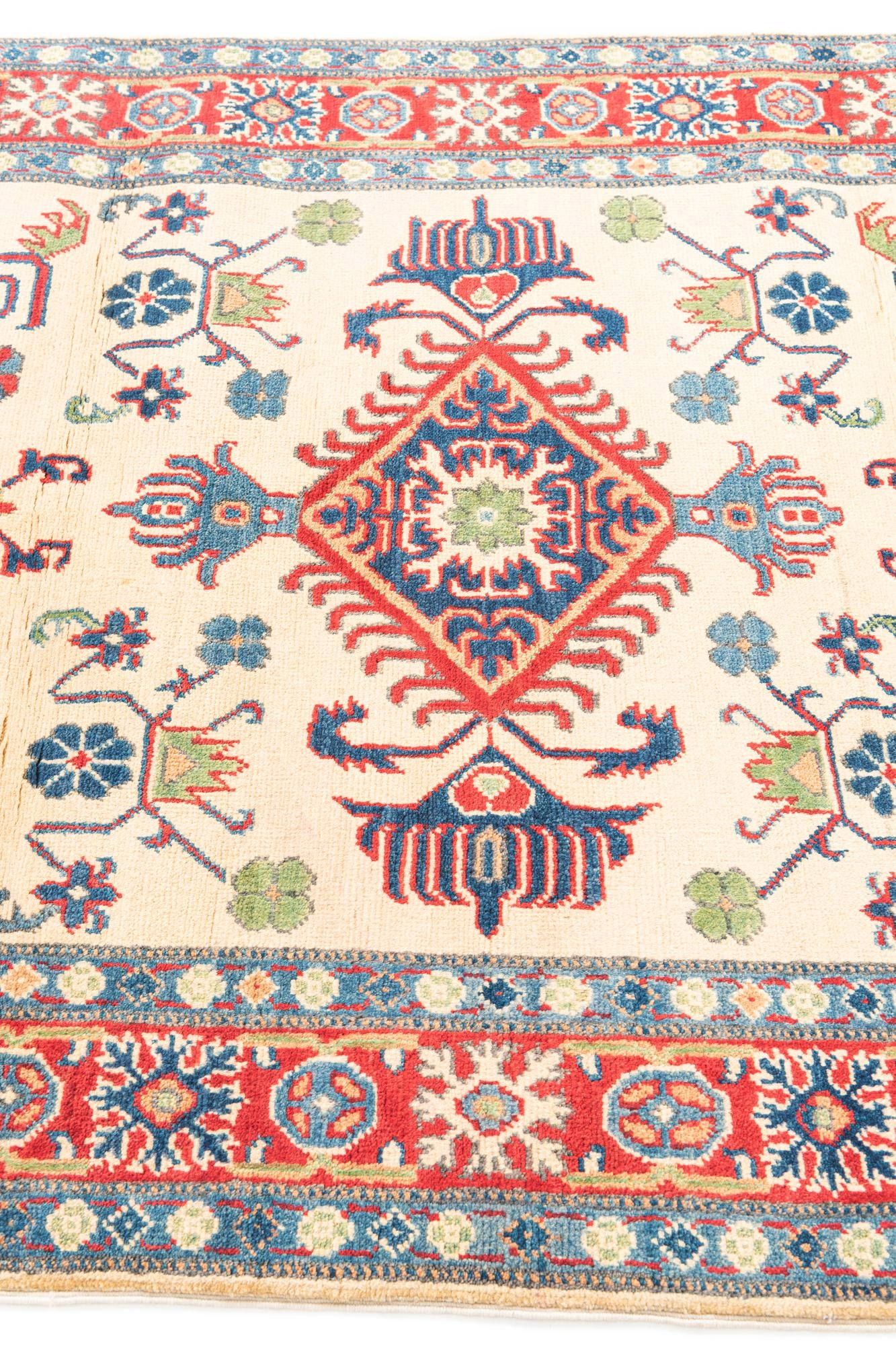 4' x 5' 10 Hand Knotted Kazak Rug